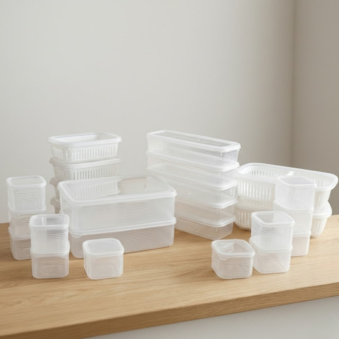 Set 25 boîtes de stockage en plastique