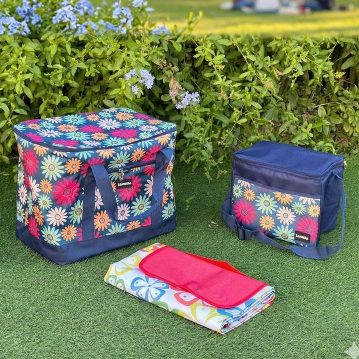 Set 2 sacs isothermes 10L + 26L + nappe pique nique 130x150cm