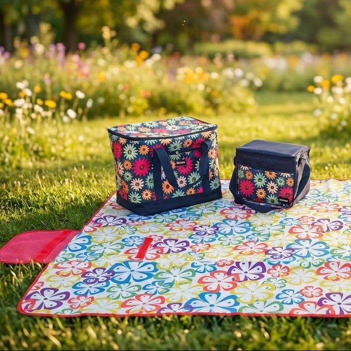 Set 2 sacs isothermes 10L + 26L + nappe pique nique 130x150cm