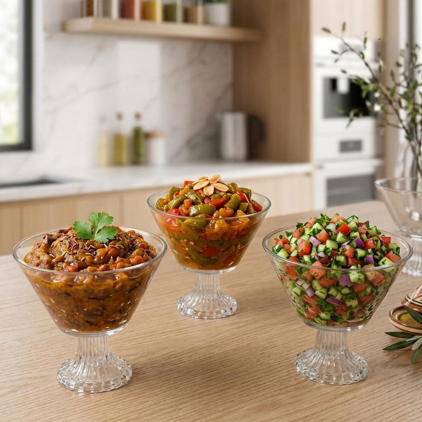 Set 6 coupelles en verre 16cm