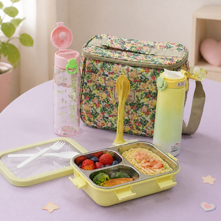 Set Lunch Box Jardin Fleuri