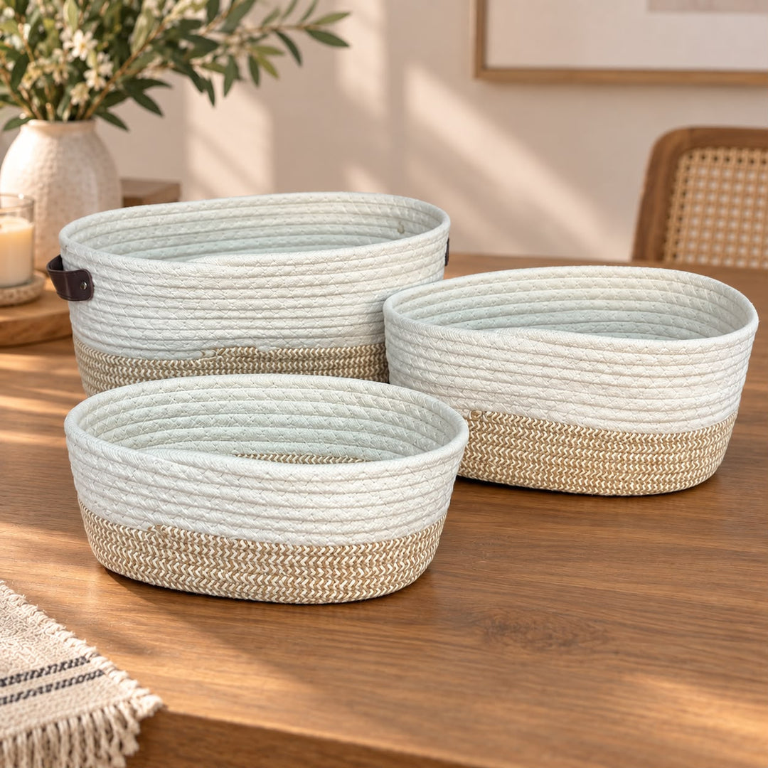 Set 3 paniers ovale Multi-Usage 24cm + 30cm + 34cm