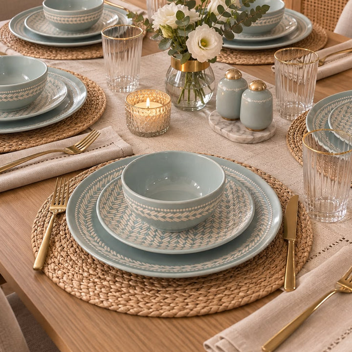 Service de Table 18pcs Sauge