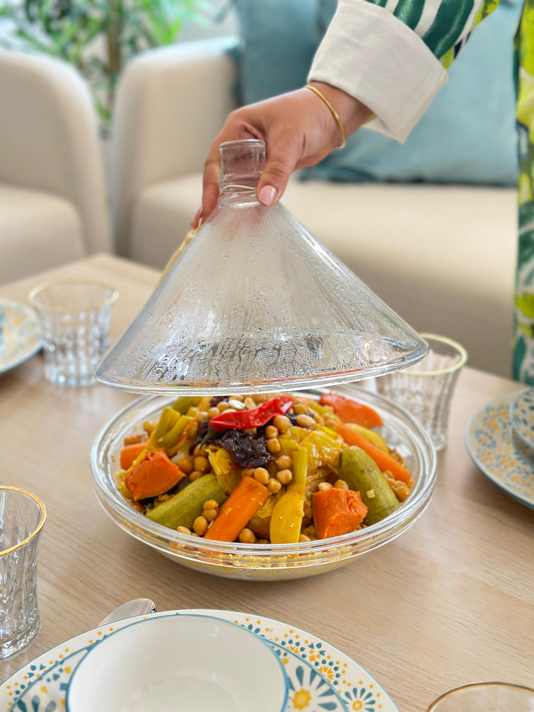 Tajine en verre gm 28cm