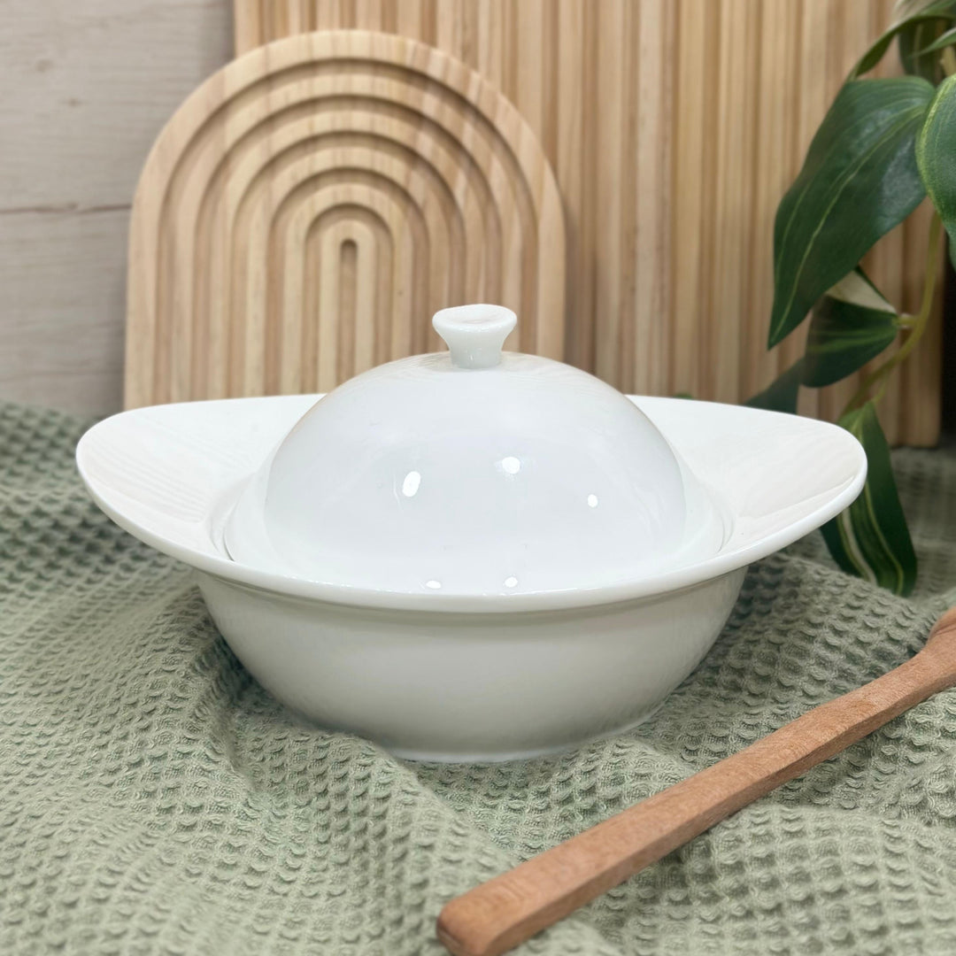 Set 2 cloches en porcelaine 19,50x16,50cm