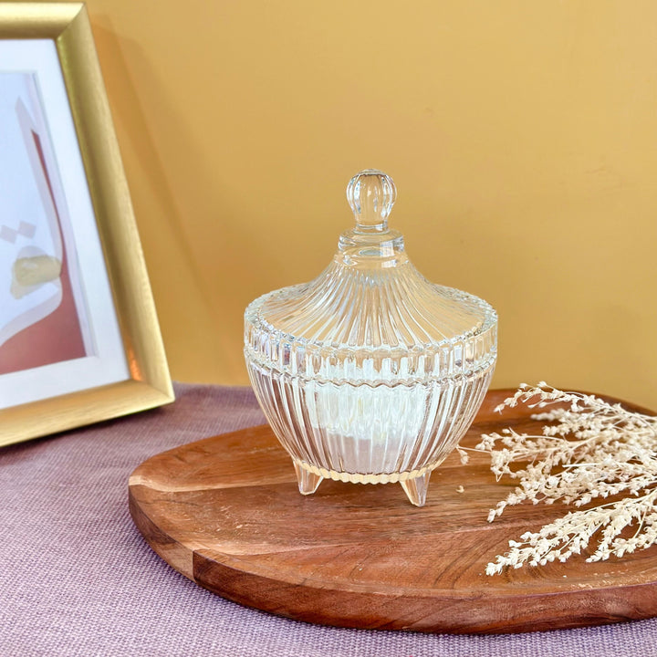 Set 3 sucrières en verre 12cm