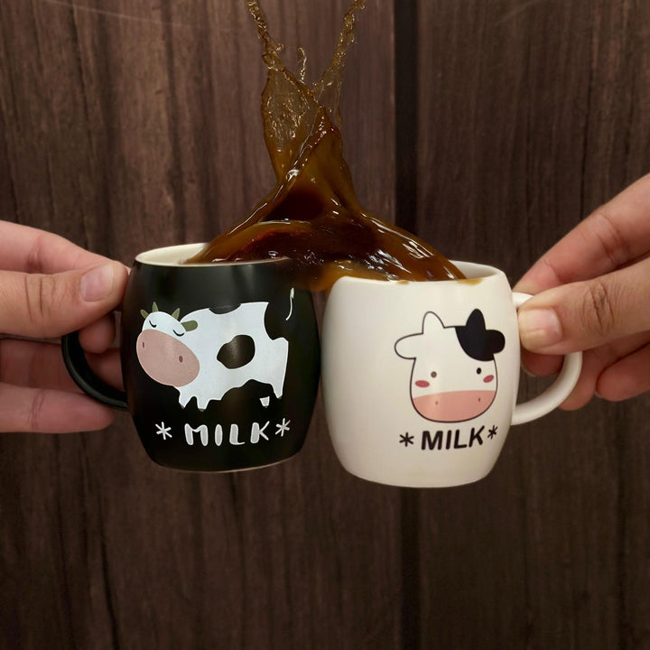 6 tasses à café motif vache 6x5,50cm