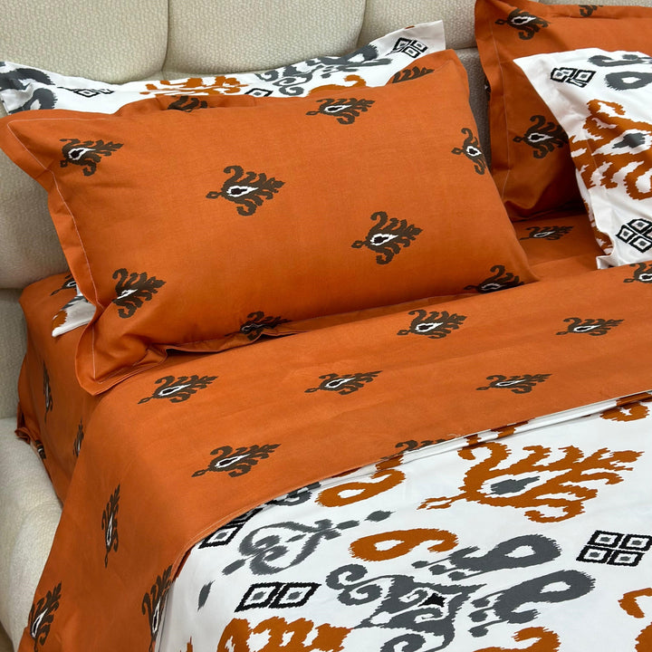 Parure de lit 6pcs 250x250cm / 200x230cm / 50x70cm x4