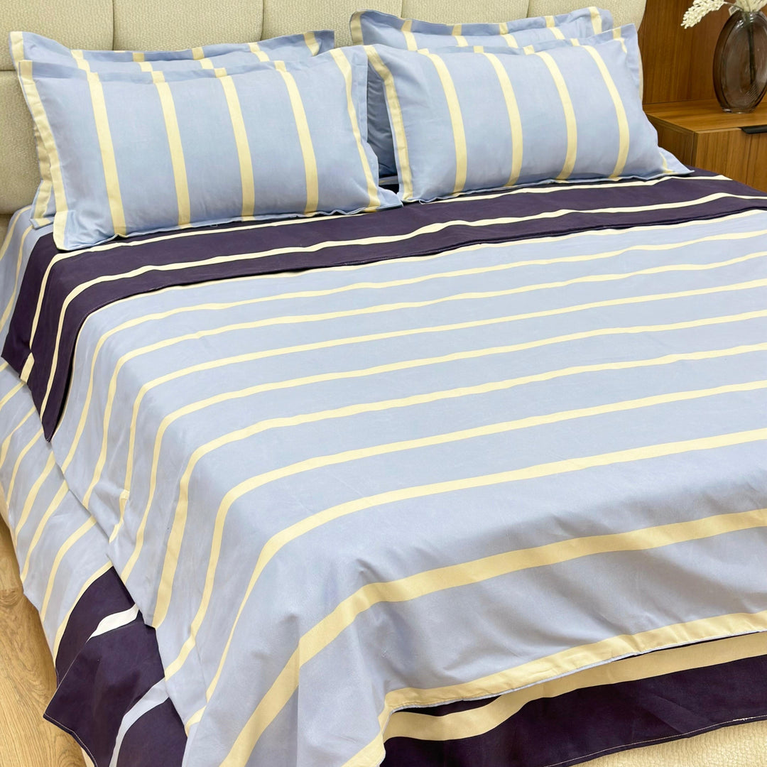 Parure de lit 6pcs 250x250cm / 200x230cm / 50x70cm x4