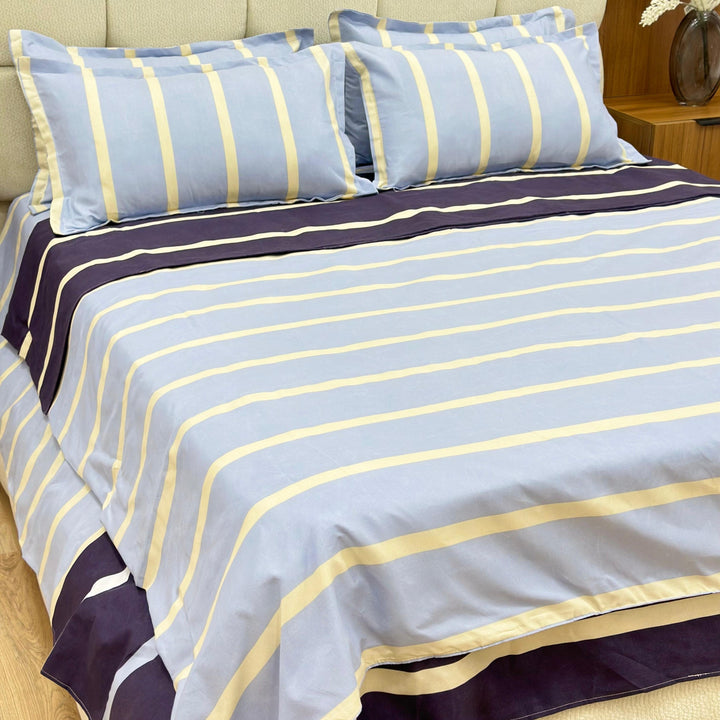 Parure de lit 6pcs 250x250cm / 200x230cm / 50x70cm x4