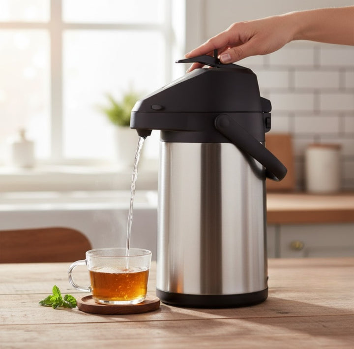 Thermos en inox avec pompe 4L