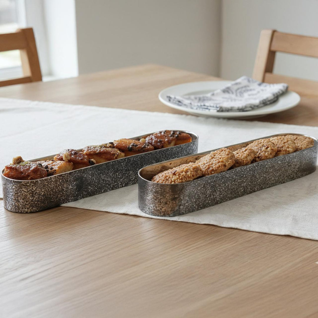 Plat de présentation ovale 38x9x5cm