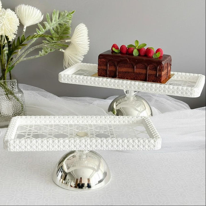 Set 3 présentoirs rectangulaires en plexiglass 2x30cm + 35cm