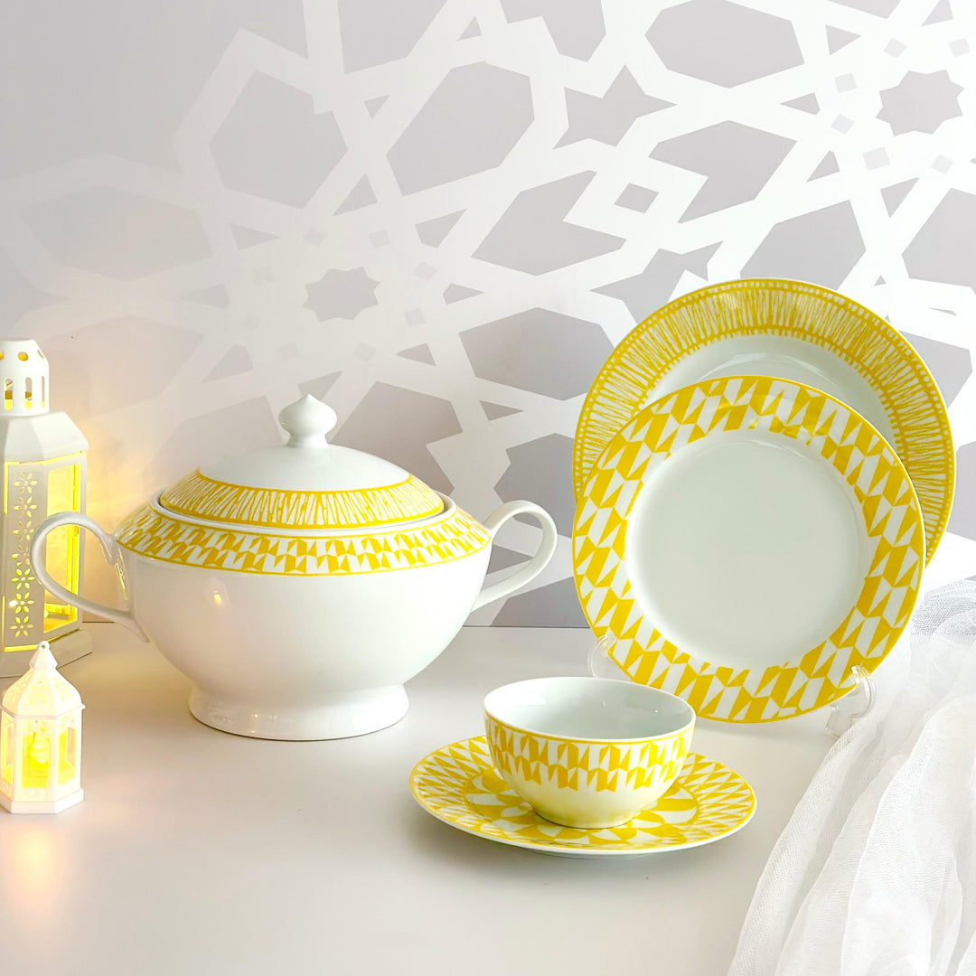 Service de table GHK Jaune 25pcs