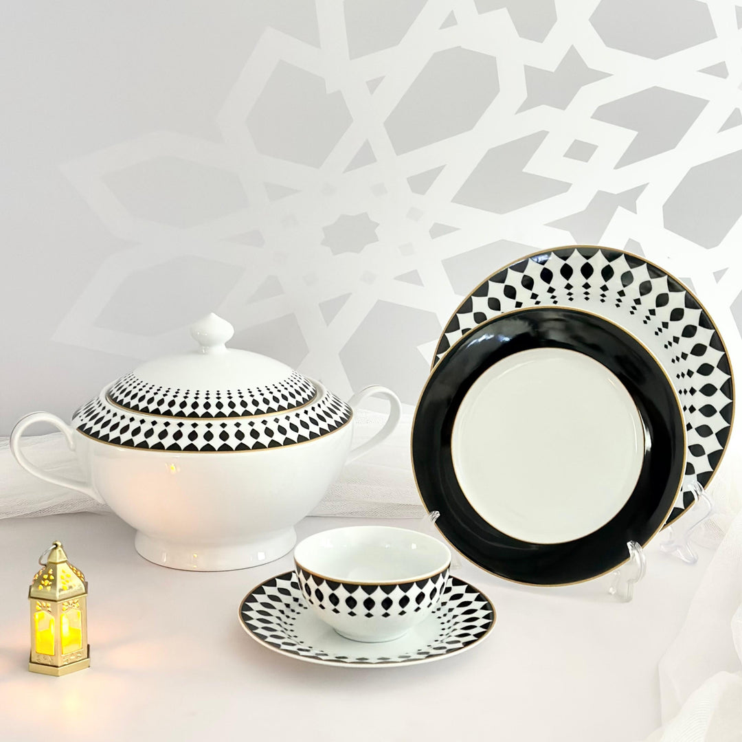 Service de table GHK NOIR 25pcs