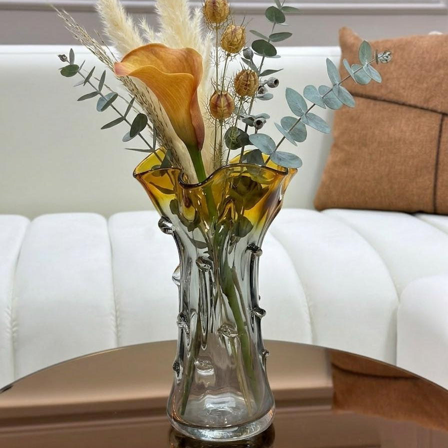 Vase décoratif en verre 33x15cm