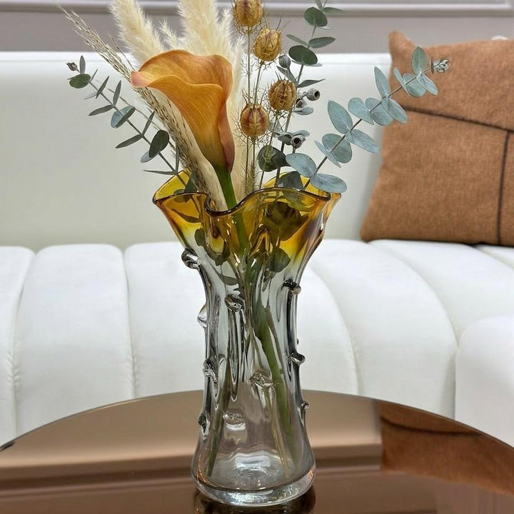 Vase décoratif en verre 33x15cm