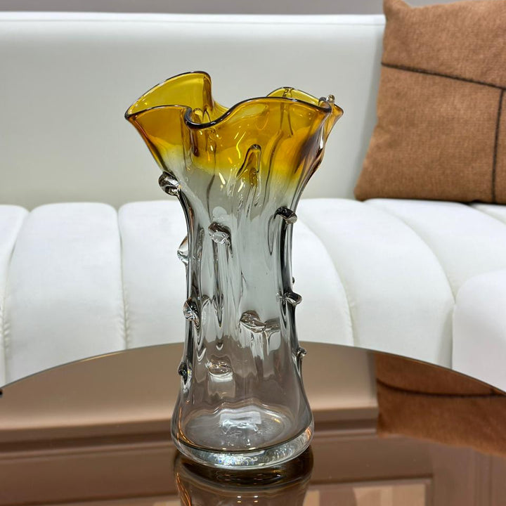 Vase décoratif en verre 33x15cm