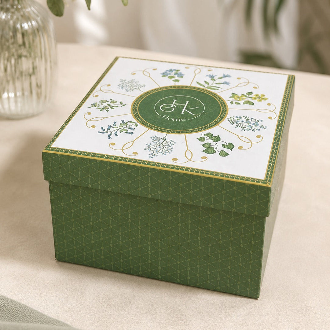 Set 2 Tasses 8x6cm + 6 Sous Tasses 15cm Herbier