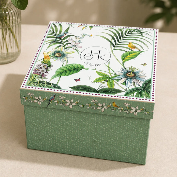 Set 2 Tasses 10x6cm + 6 Sous Tasses 15cm Colibri