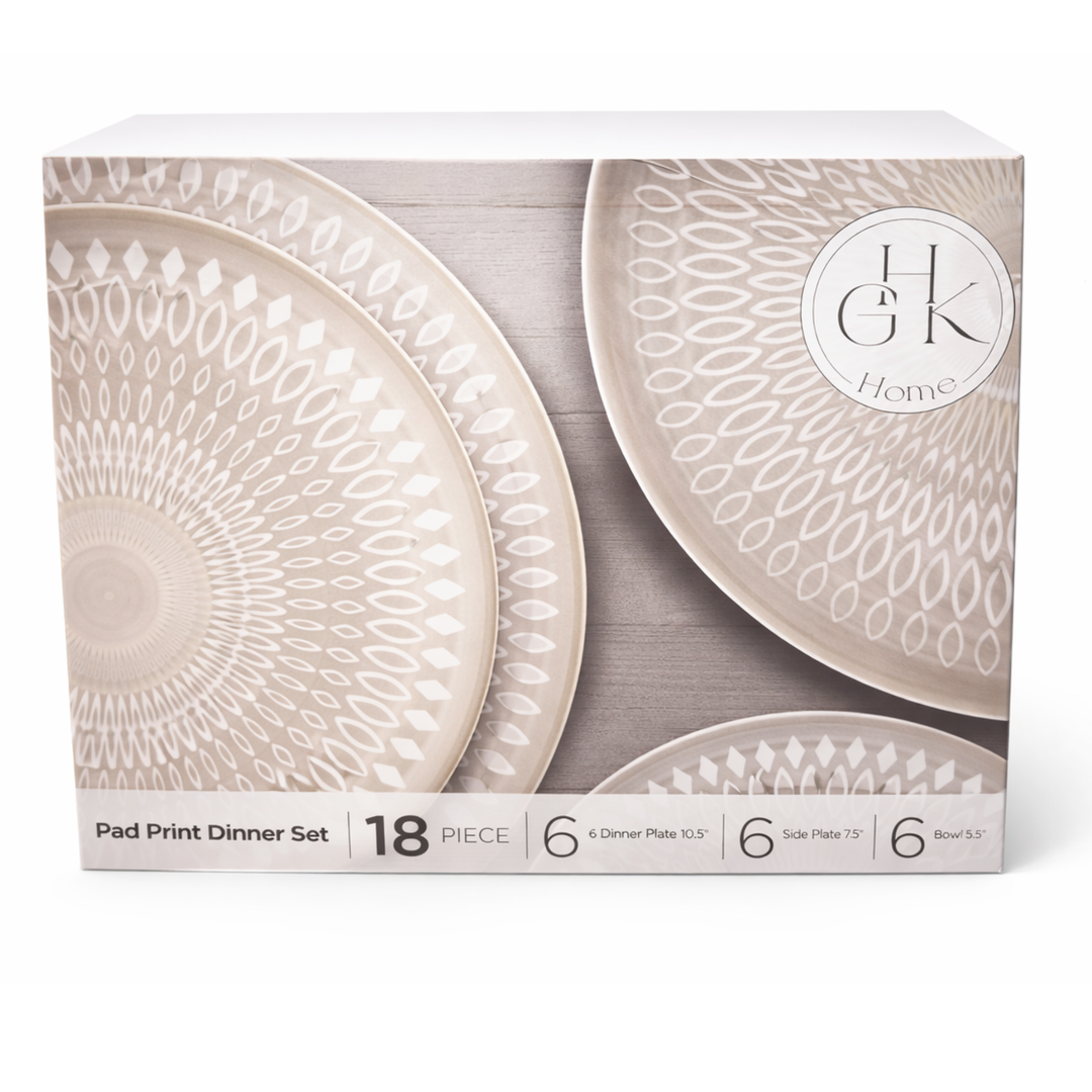 Service de table 18pcs GHK PAD PRINT