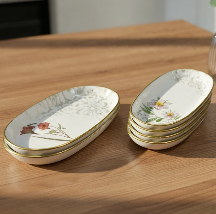 Set 2 assiettes ovales 26cm + 4 assiettes ovales 21cm