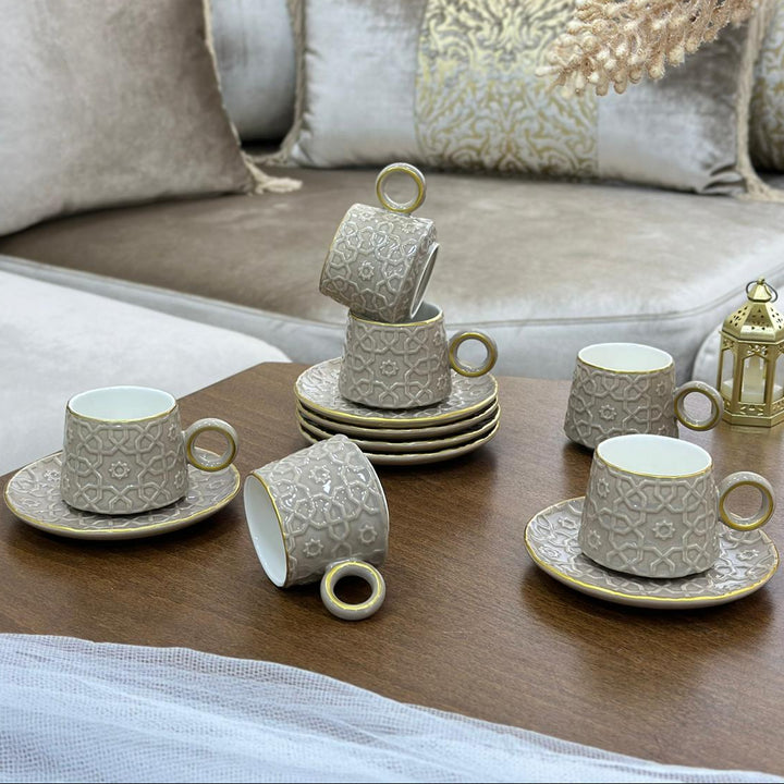 Service de table marron 31pcs