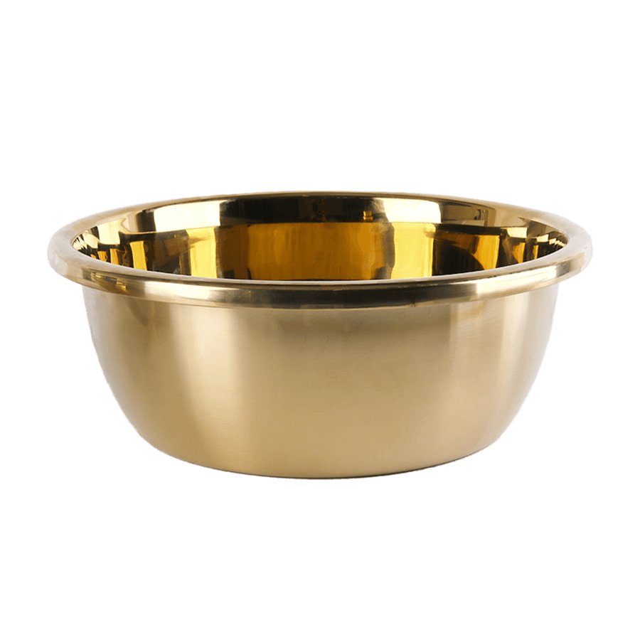 Bassine en métal doré 36cm - Saga Cuisine