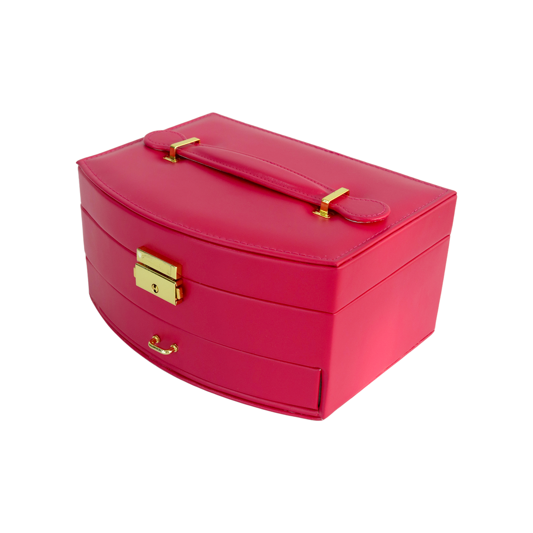 Boîte bijoux en simili cuir 20x16x10cm