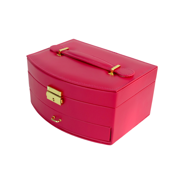 Boîte bijoux en simili cuir 20x16x10cm