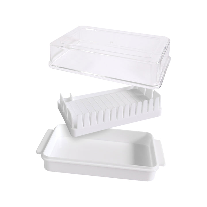 Set 2 beurriers en plastique 14x9x5cm