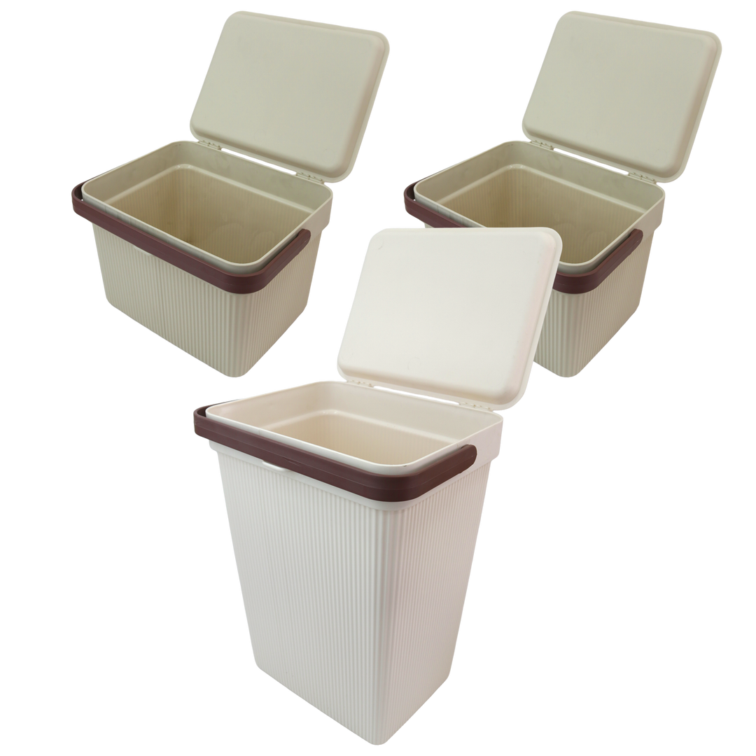 Set 2 mini paniers de rangement 6L + 1 panier 10L