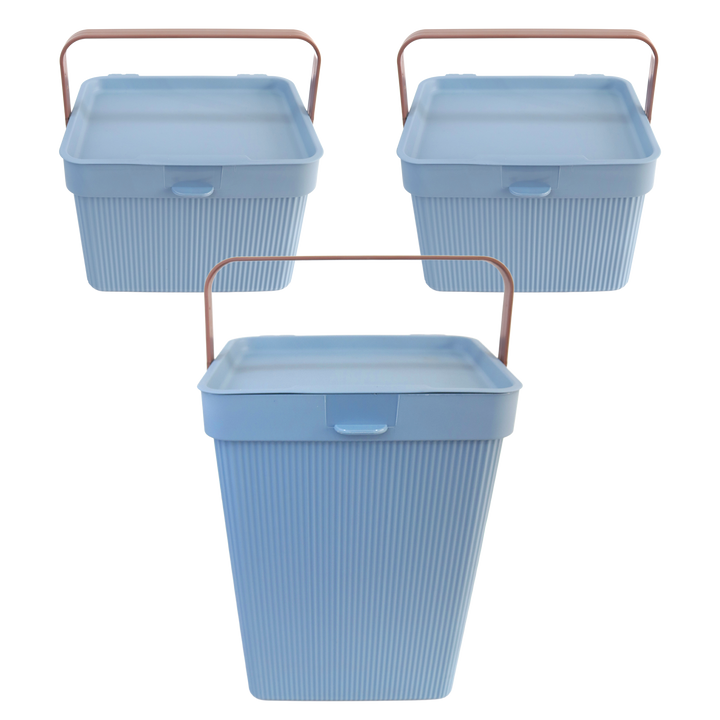 Set 2 mini paniers de rangement 6L + 1 panier 10L