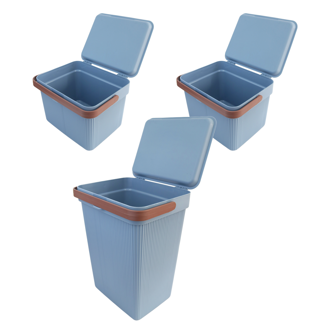 Set 2 mini paniers de rangement 6L + 1 panier 10L