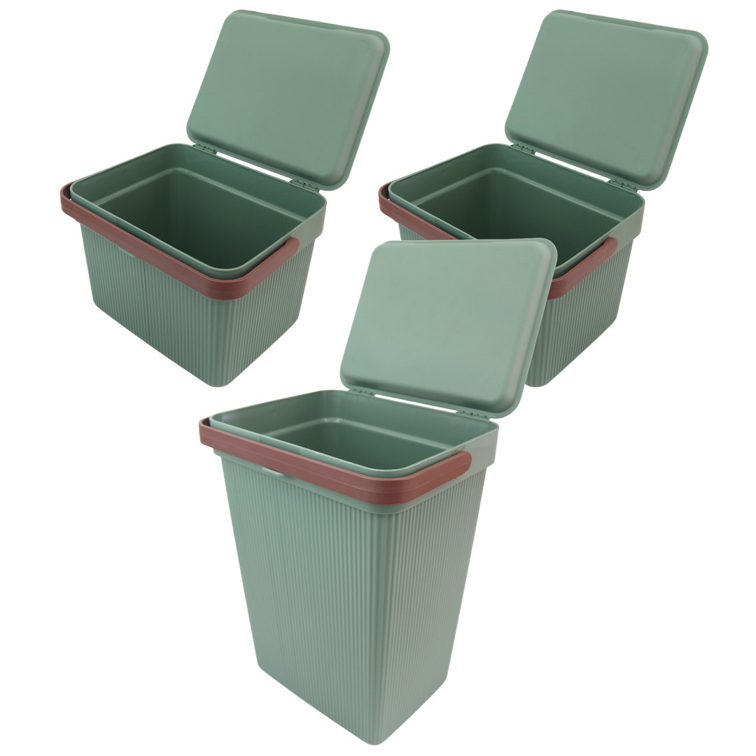 Set 2 mini paniers de rangement 6L + 1 panier 10L
