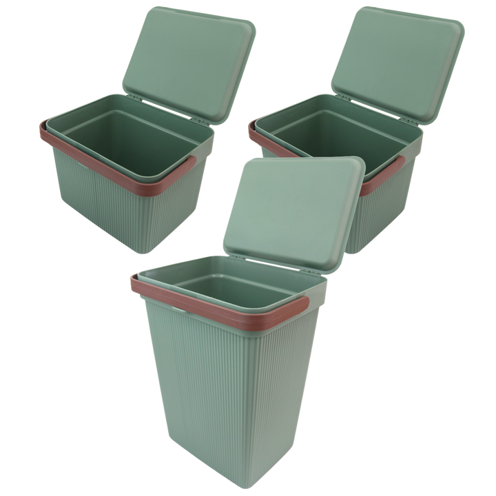 Set 2 mini paniers de rangement 6L + 1 panier 10L