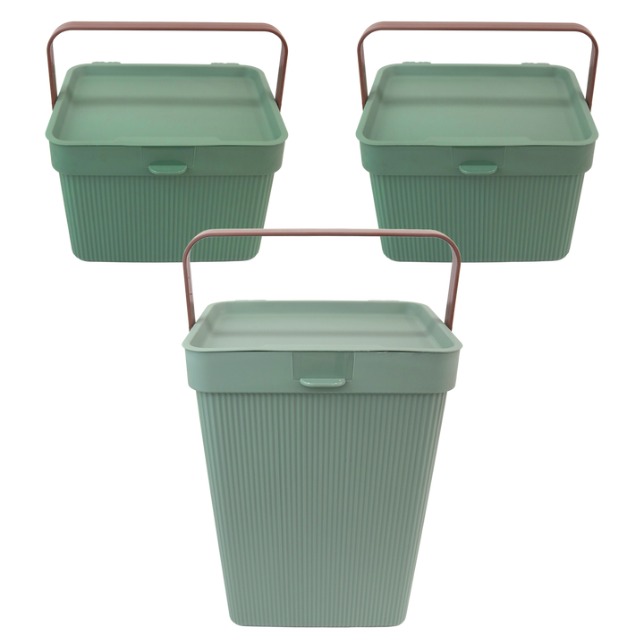 Set 2 mini paniers de rangement 6L + 1 panier 10L