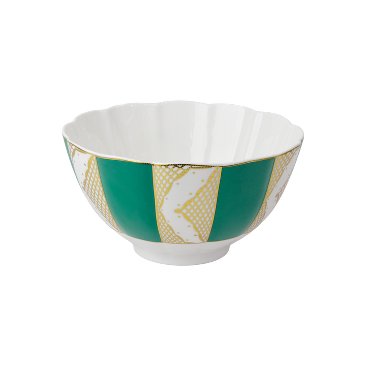 Bol 23cm en porcelaine avec motif doré