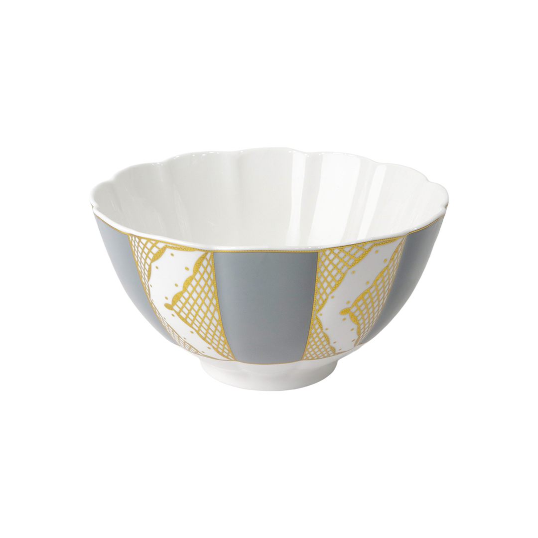 Bol 23cm en porcelaine avec motif doré