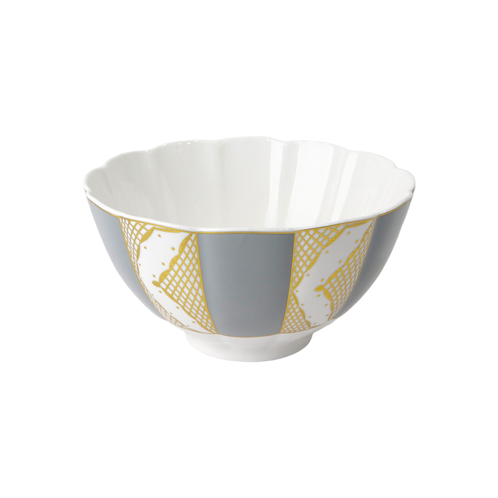 Bol 23cm en porcelaine avec motif doré