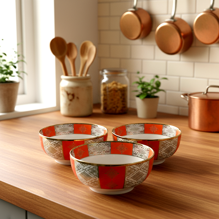 Set 3 bols à motif Beldi 15cm