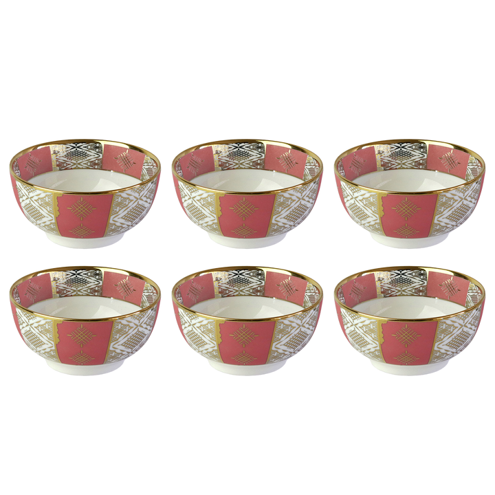 Set 6 bols à motif Beldi 12cm