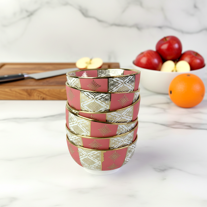 Set 6 bols à motif Beldi 12cm