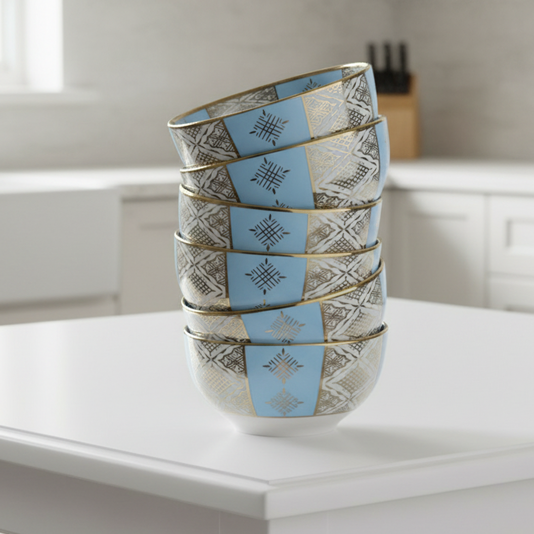 Set 6 bols à motif Beldi 12cm