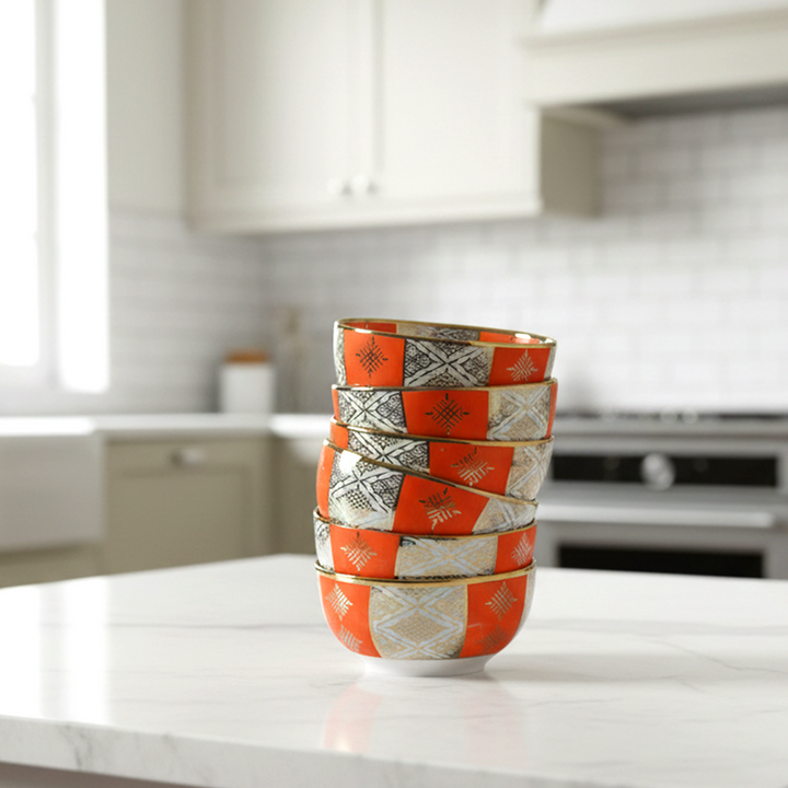 Set 6 bols à motif Beldi 12cm