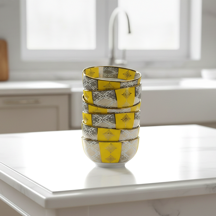 Set 6 bols à motif Beldi 12cm