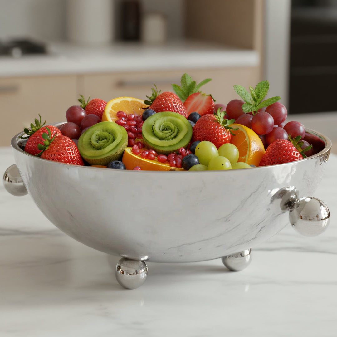 Bol en inox argenté 32cm