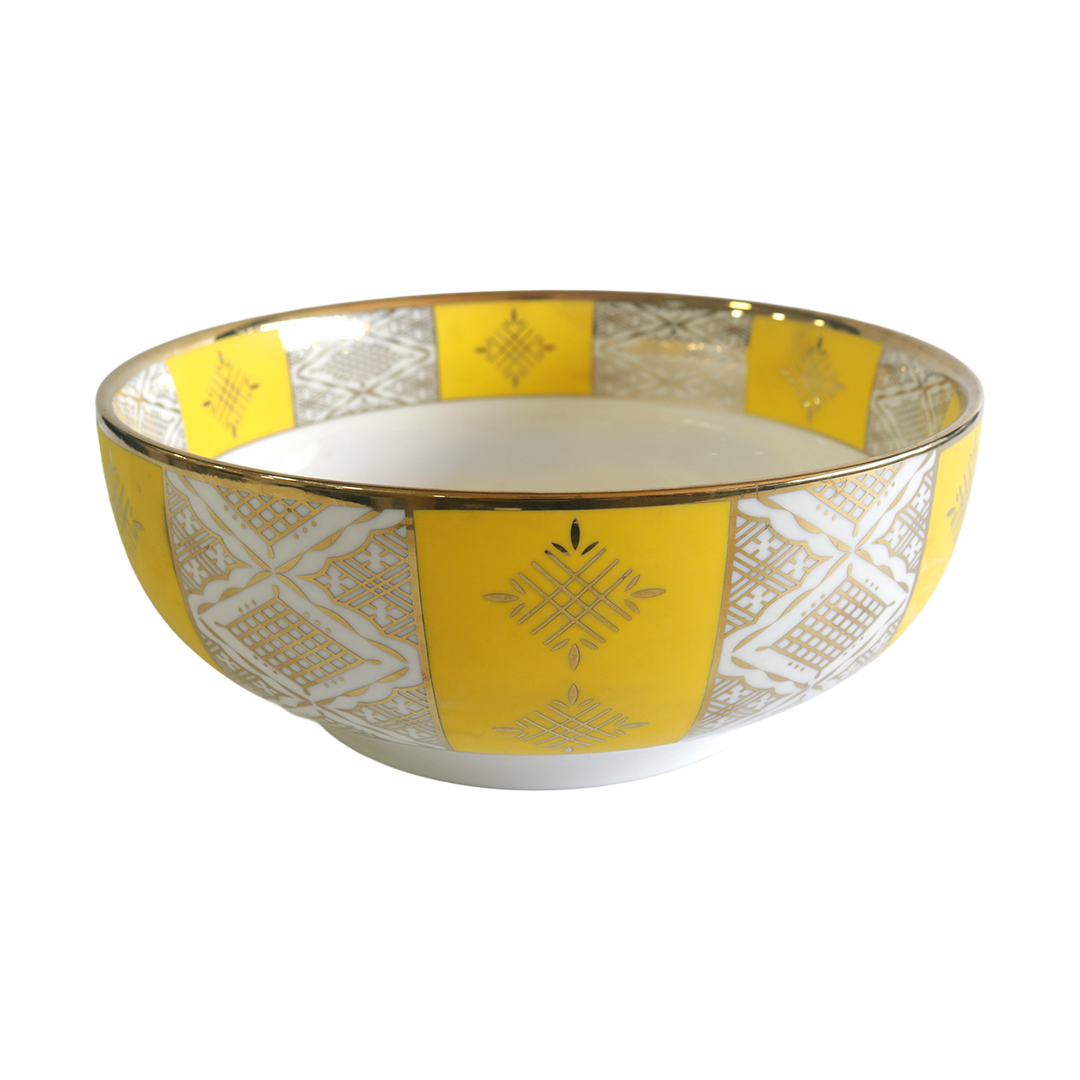 Saladier en porcelaine "beldi" 23x8,50cm