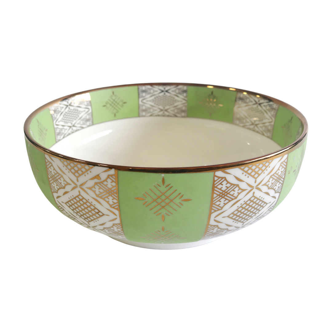 Saladier en porcelaine "beldi" 23x8,50cm