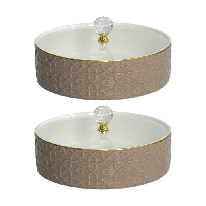 Service de table marron 31pcs